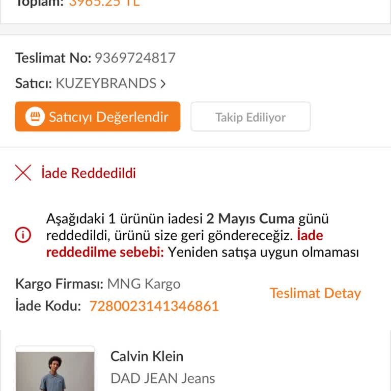 Haksız Yere Reddedilen Ürün İadesi Mağduriyetim