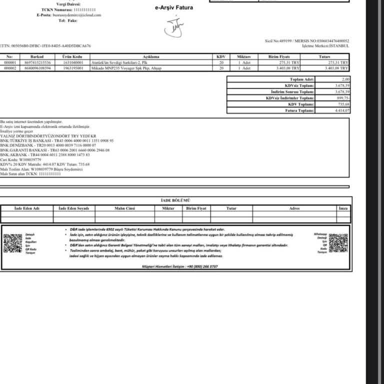 Hediye Olarak Aldığım Pikap Eksik Ve Hasarlı Çıktı, D&R İade Sürecinde Mağdur Etti
