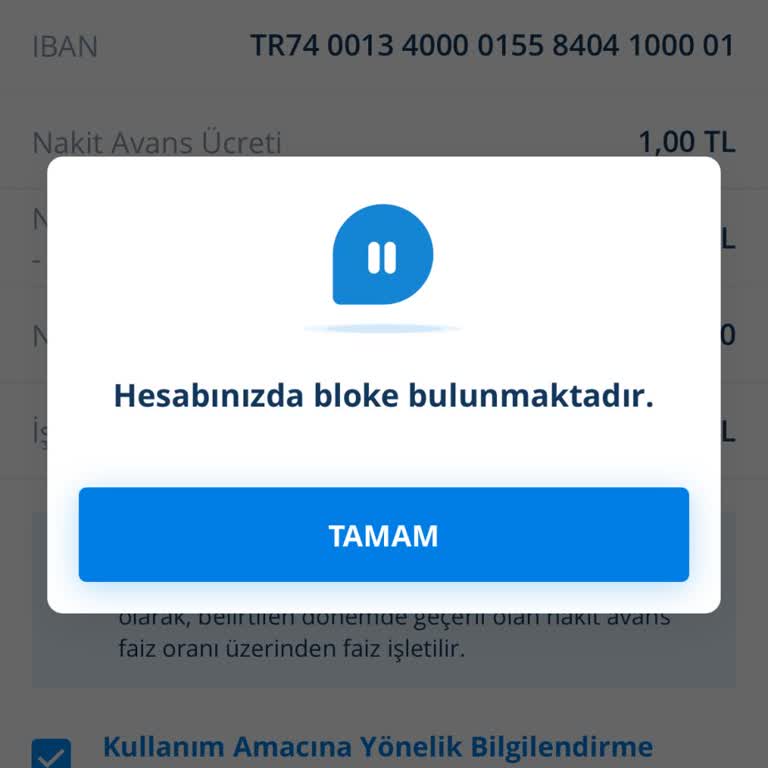 Borçsuz Kredi Kartım Sebepsizce Bloke Edildi!