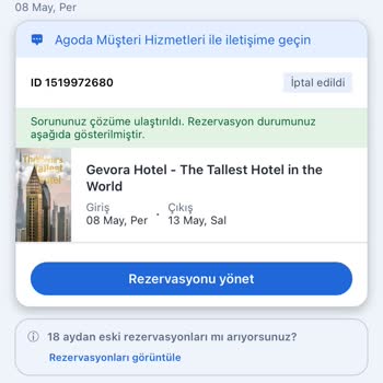 Rezervasyonum Onaylandığı Halde İptal Edildi, Destek Alamıyorum