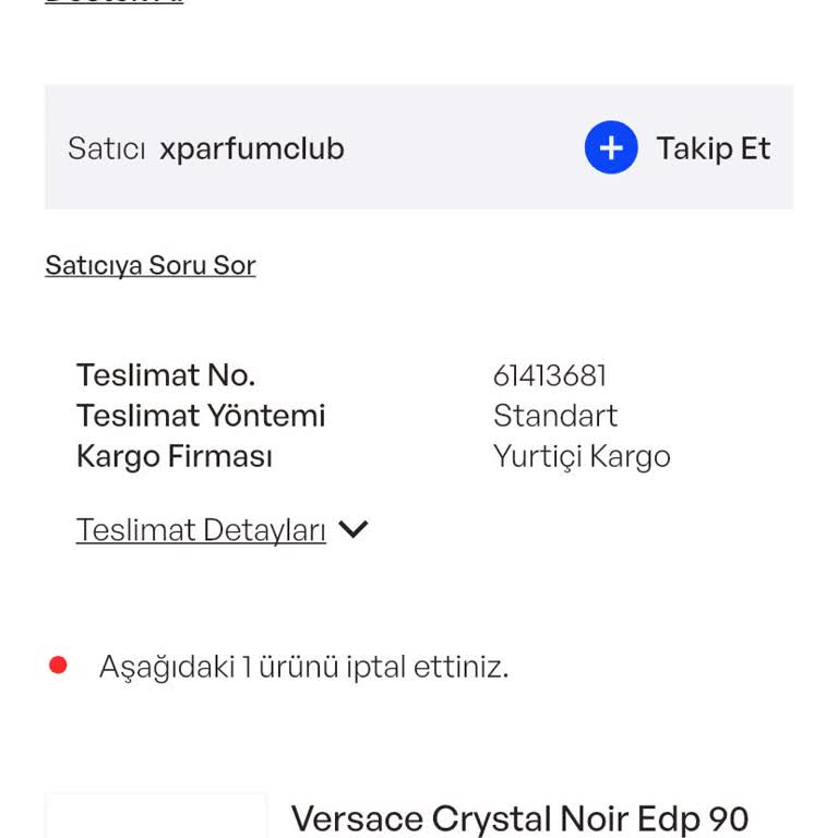 Siparişin Kargoya Verilmemesi Ve İade Sorunu