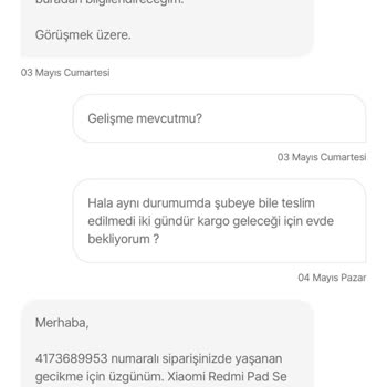 Ertesi Gün Teslimat Sözü Yerine Getirilmedi, Müşteri Hizmetleri Yetersiz Kaldı