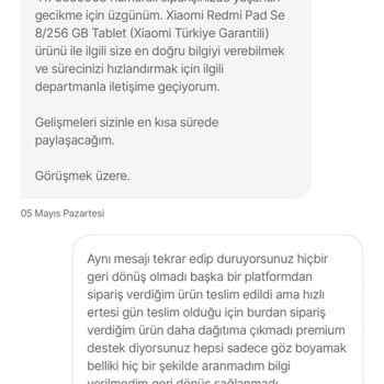 Ertesi Gün Teslimat Sözü Yerine Getirilmedi, Müşteri Hizmetleri Yetersiz Kaldı