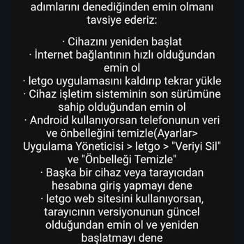 Letgo'da Satış Sonrası Para Aktarma Sorunu Ve Destek Eksikliği