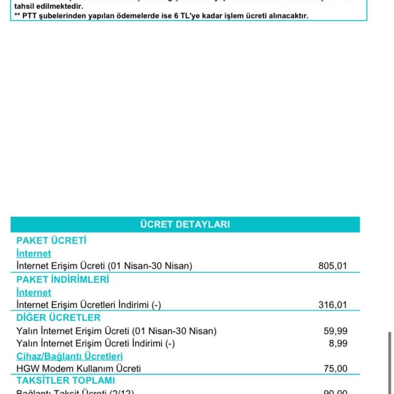 Bağlantı Ücreti Haksız Yansıtıldı, İade Talep Ediyorum