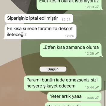 İptal Edilen Siparişin Para İadesi Yapılmıyor, Cevap Alınamıyor