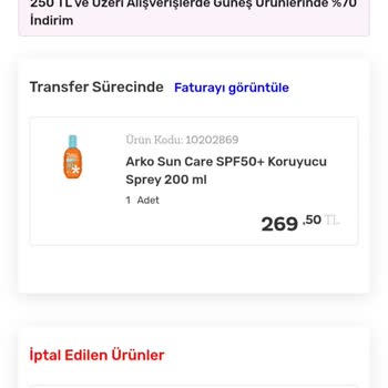 Stokta Olan Ürünü Siparişten Keyfi Olarak İptal Ettiler