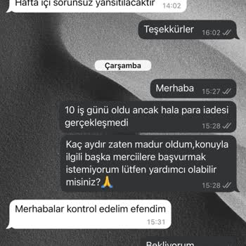 Para İadesi Sürecinde Yaşanan Gecikme Ve Mağduriyet