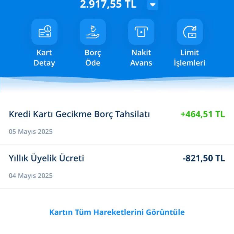 Kredi Kartıma Haksız Yıllık Aidat Yansıtıldı İadesini İstiyorum