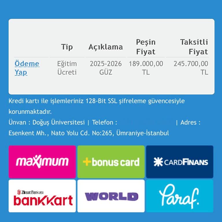 Burs Oranına Rağmen Yüksek Ücret Talebi Ve Erken Ödeme Sorunu