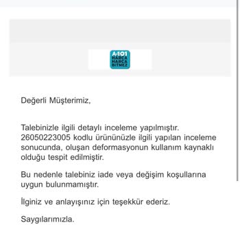 A101'den Satın Aldığım Ayakkabı Sahte Çıktı, Mağdur Edildim