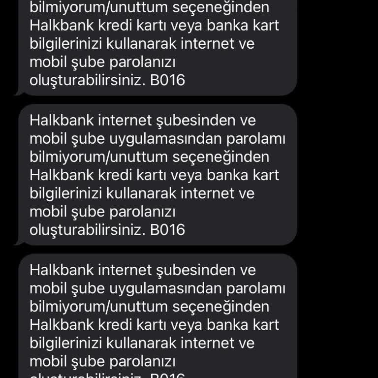 Halkbank Müşteri Hizmetleri Dijital Parola Sorunuma Çözüm Bulamıyor