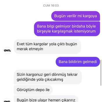 Siparişimin Teslim Edilmemesi Ve Bilgilendirme Eksikliği