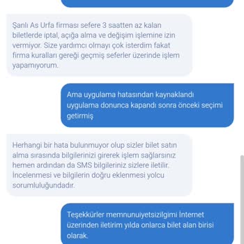 Uygulama Hatasıyla Yanlış Bilet Aldım Mağdur Oldum