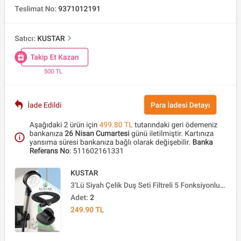 Siparişlerim Teslim Edilmeden Ücret İadesi Yapıldı, Mağdur Edildim