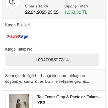 Siparişimin Teslim Edilmemesi Ve Yetersiz Bilgilendirme