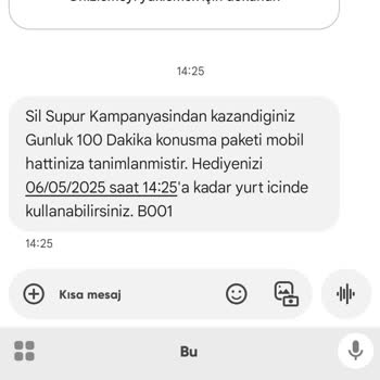 Hediye Ve İnternet Kampanyalarındaki Yetersizlikten Şikayetçiyim