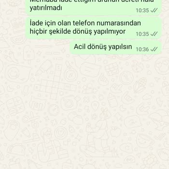 İade Ücretim Bir Aydır Yatırılmadı, Mağduriyetim Giderilmiyor