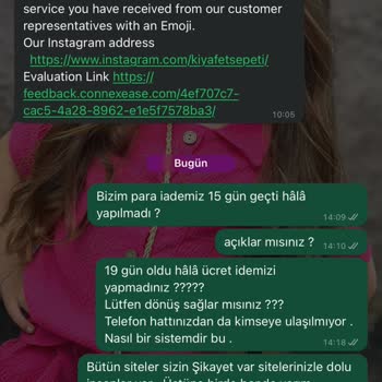 Kıyafet Sepeti liefert bestelltes Kleid nicht und verzögert Rückerstattung