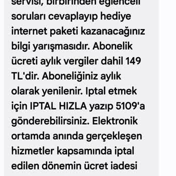 Bilgim Dışında Yapılan Abonelikle 149 TL Faturası Ve Şaşırtan İptal Süreci