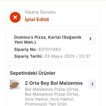 Migros Yemek'ten İptal Edilen Siparişin Para İadesi Yapılmıyor