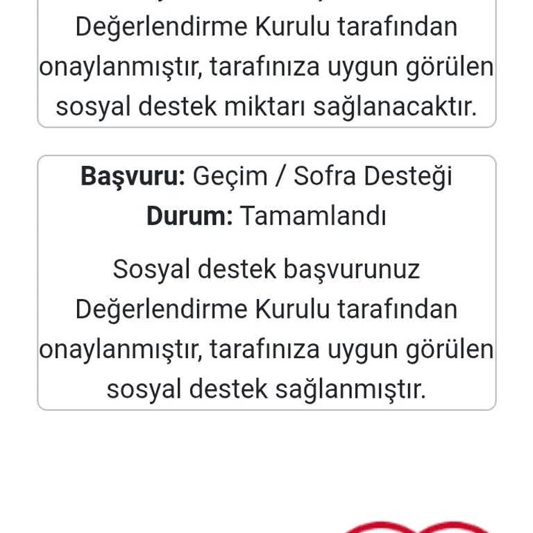 Onaylanan Sofra Geçim Desteği Teslim Edilmedi