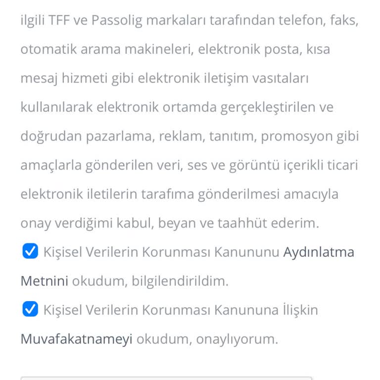 Passolig Başvurusunda Cep Telefonu Hatası Ve Güvenlik Endişesi