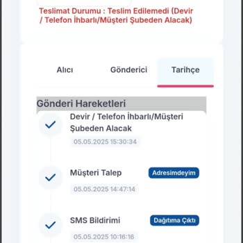 Evde Olmama Rağmen Kargom Şubeden Teslim Alacak Olarak İşaretlendi