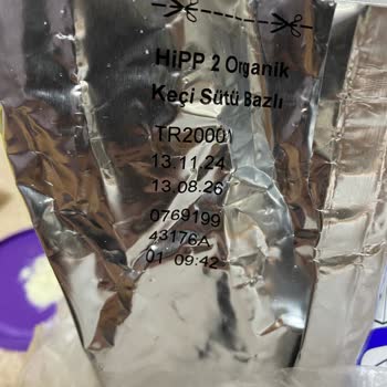 Objeto extraño encontrado en leche en polvo HiPP