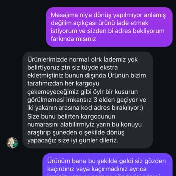 Defolu Ürün Ve İade Talebime Cevap Verilmiyor!