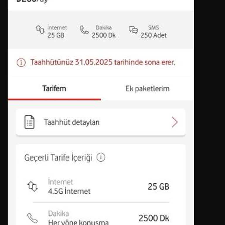 Vodafone'dan Adil Teklif Beklerken Hayal Kırıklığına Uğradım