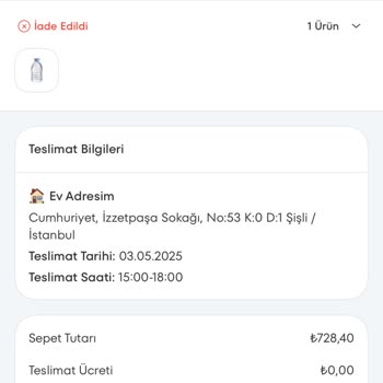 Eksik Ürün Teslimatı Ve Kırık Yumurtalar Sonrası İade Sorunu