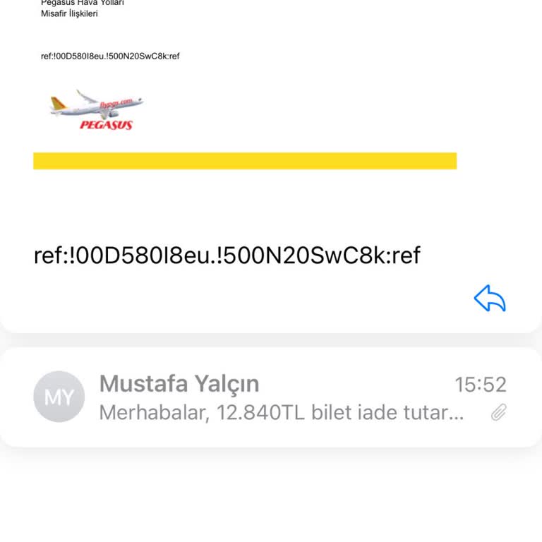 Pegasus Bilet İadem Yapılmadı, Param Hala Hesabıma Yatmadı