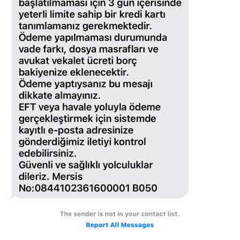 Yasal Takip Tehdidi Ve Ek Masraflar Konusunda Haksız Baskı