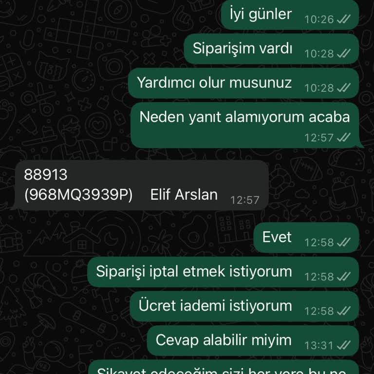 Sipariş Durumu Hakkında Bilgi Alamıyorum, İade Talebime Yanıt Verilmiyor