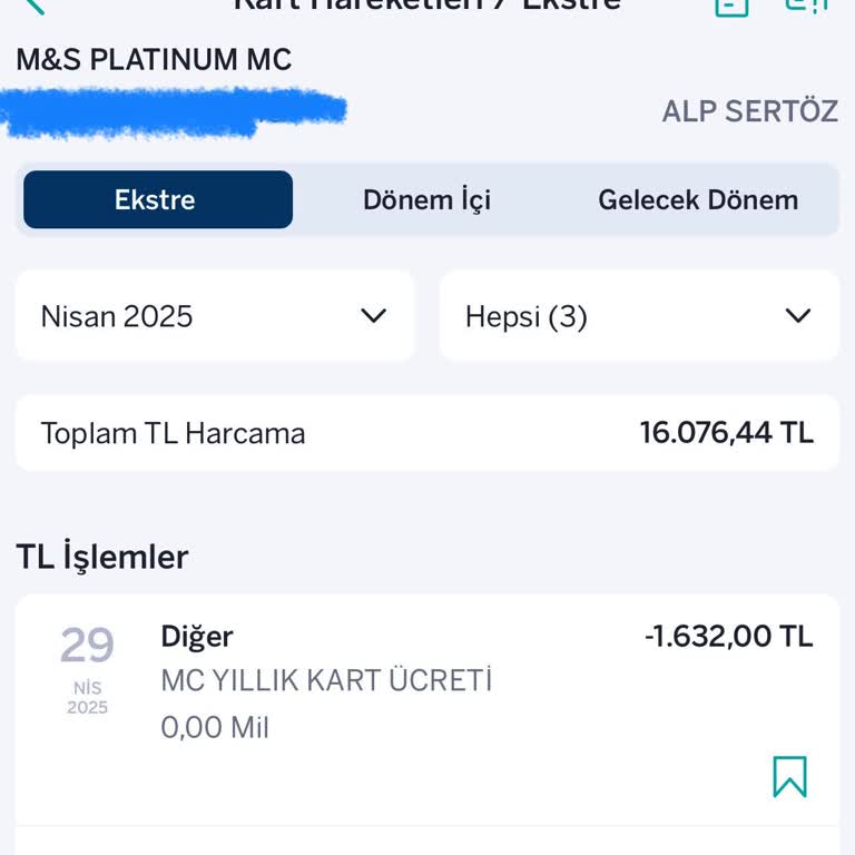 Haksız Kart Aidatı İadesini Talep Ediyorum