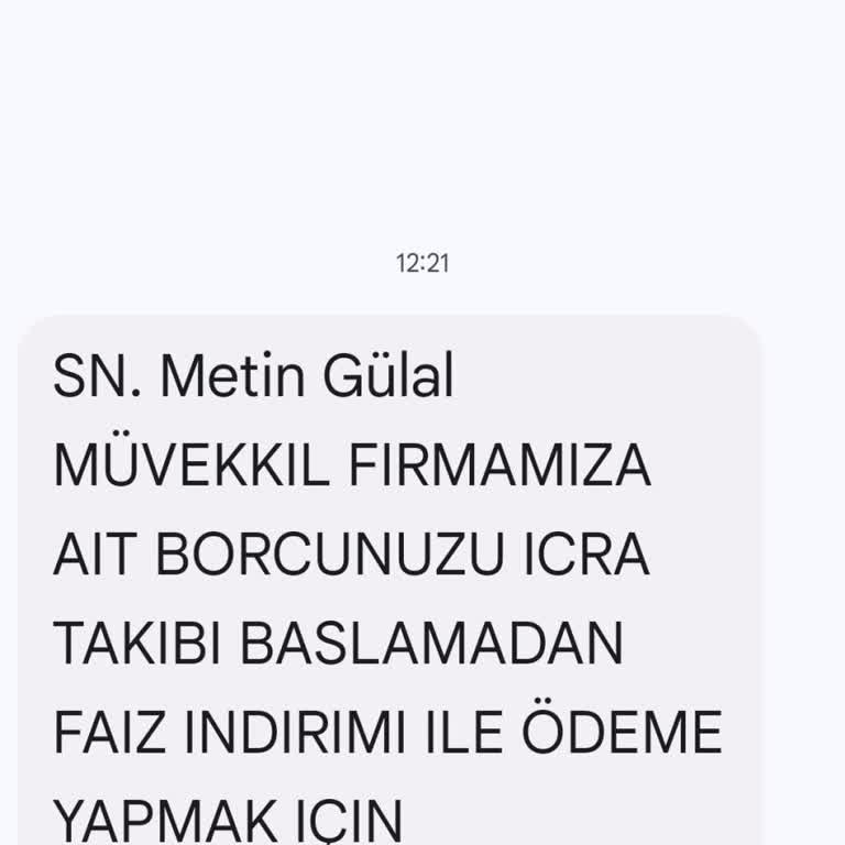 İlişim Olmayan Firmadan Haksız Borç Ve İcra Mesajı Alınması