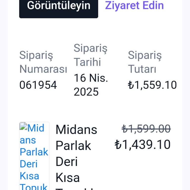 Sipariş Verdim Ürünüm Ve Bilgi Yok