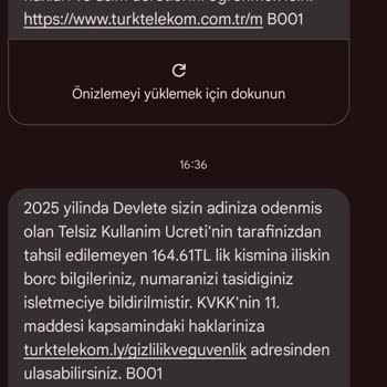 Numara Taşıma Sonrası Tahsil Edilemeyen Telsiz Kullanım Ücreti Borcu