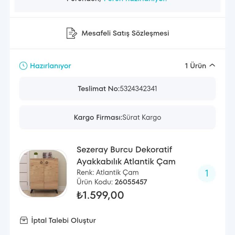 Ayakkabı Dolabı Teslimatında Belirsizlik Ve Gecikme