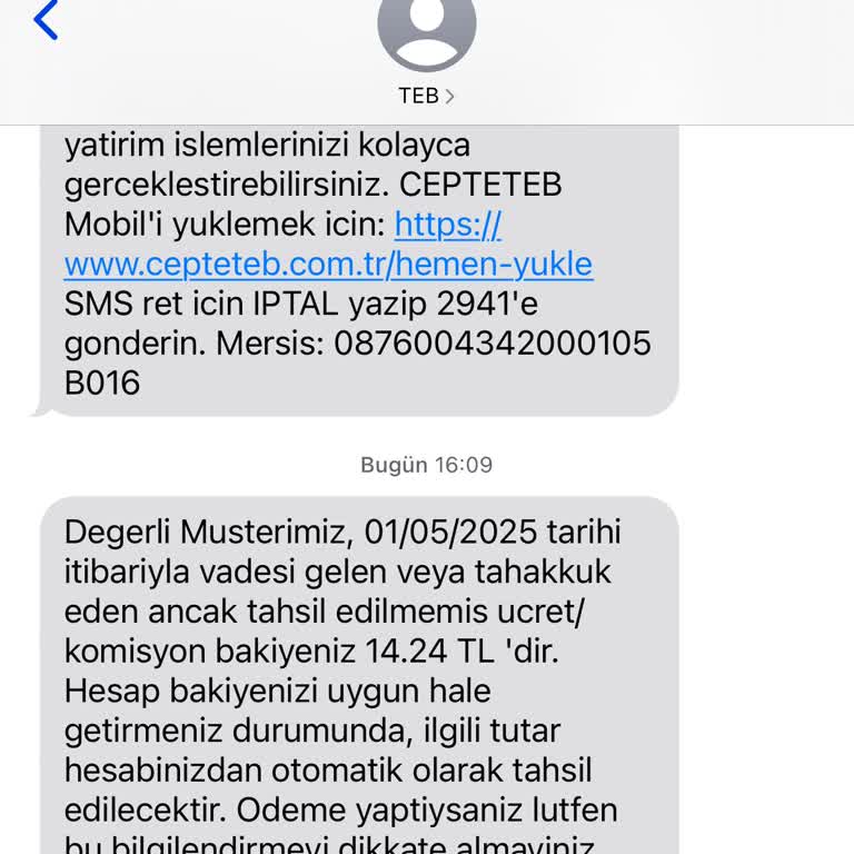 TEB'den Aniden Çıkan Borç Ve Müşteri Hizmetlerine Ulaşamama Sorunu