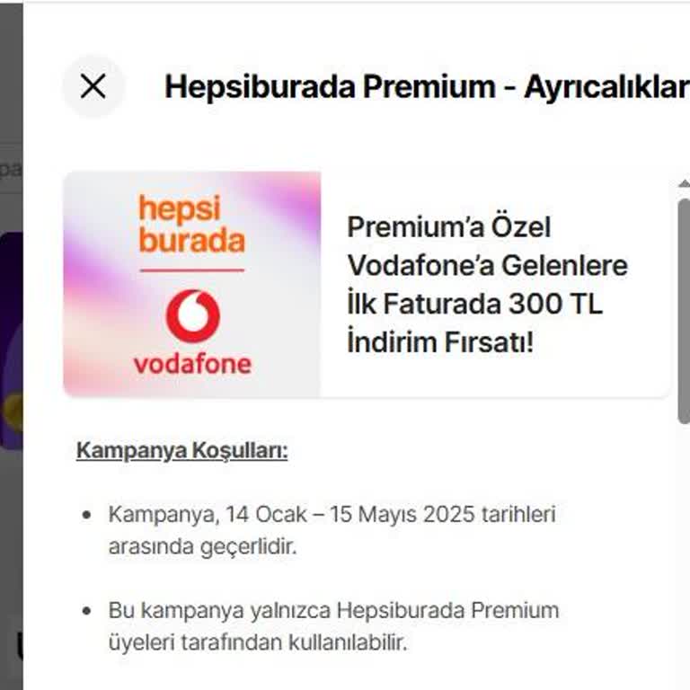 Hepsiburada Premium Kampanyası Hakkında Mağduriyet