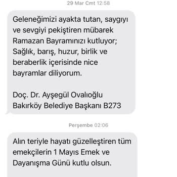 Bakırköy Belediyesinden Sürekli Gelen İstenmeyen Mesajlarla Baş Edemiyorum