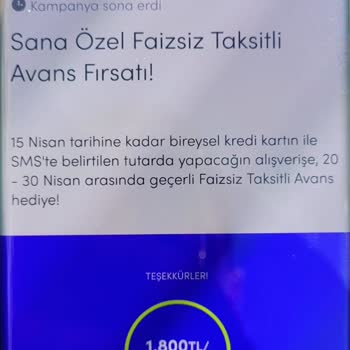 Axess Kart Kampanyasında %0 Faizli Avans Sözünün Tutulmaması Mağduriyet Yarattı