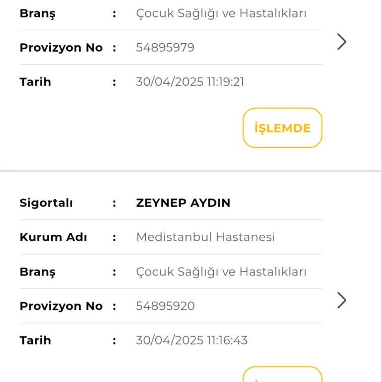 Aynı Gün Yapılan Tedavilerde Hak Kaybı Yaşadık