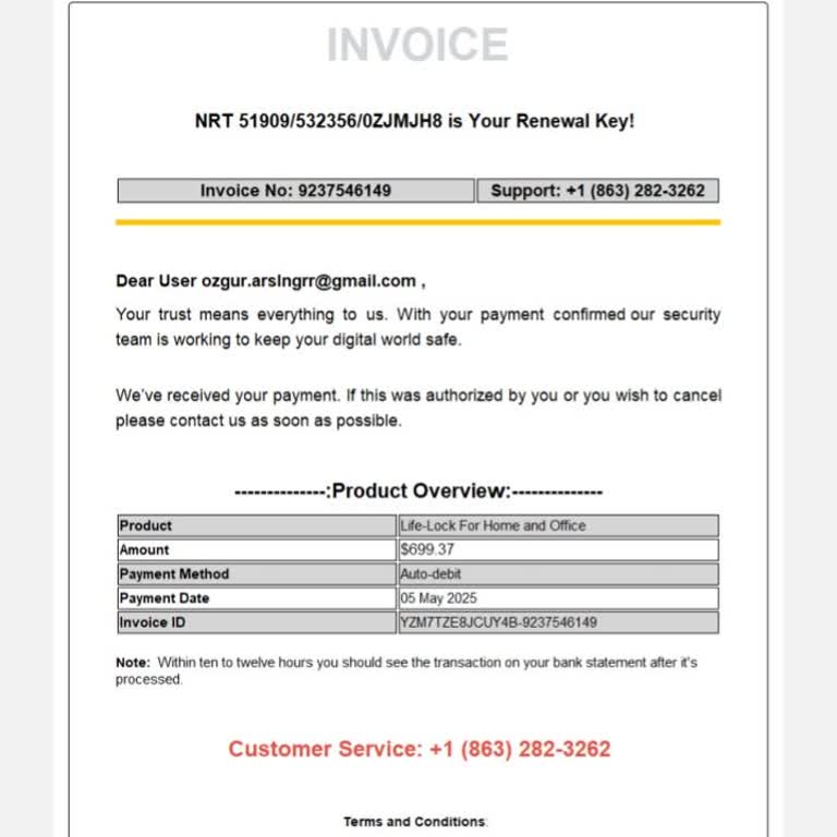 Hiç Üye Olmadığım Norton İçin Yüksek Tutarla Faturalandırıldım