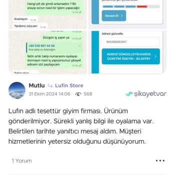 Siparişim Ulaşmadı Firma İletişime Geçmiyor