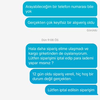Siparişim Teslim Edilmedi, Satıcı Ve Kargo İlgisiz
