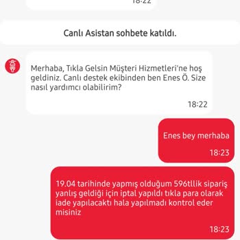 Yanlış Ürün Ve Eksik Ücret İadesi Mağduriyeti