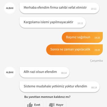 Siparişin Geç Teslimatı Ve İptali Nedeniyle Yaşanan Mağduriyet